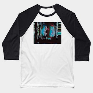 TV Snow Abstract Glitch Baseball T-Shirt